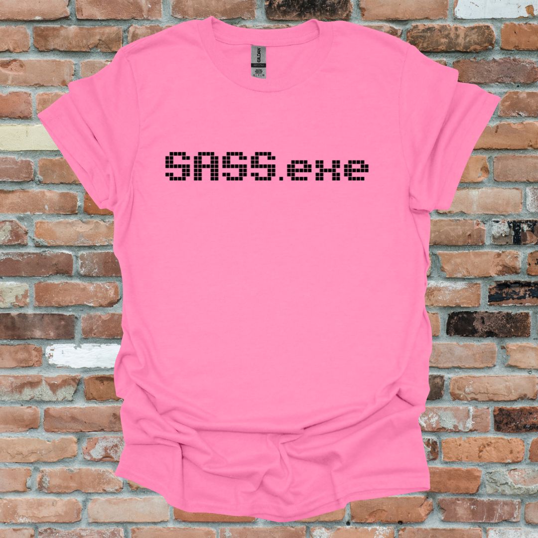 SASS.exe British Fun Graphic T-Shirt