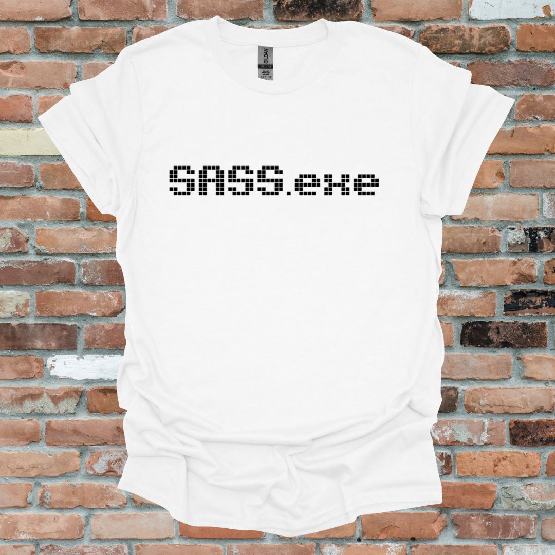SASS.exe British Fun Graphic T-Shirt