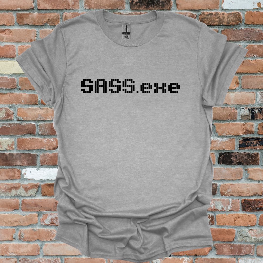 SASS.exe British Fun Graphic T-Shirt