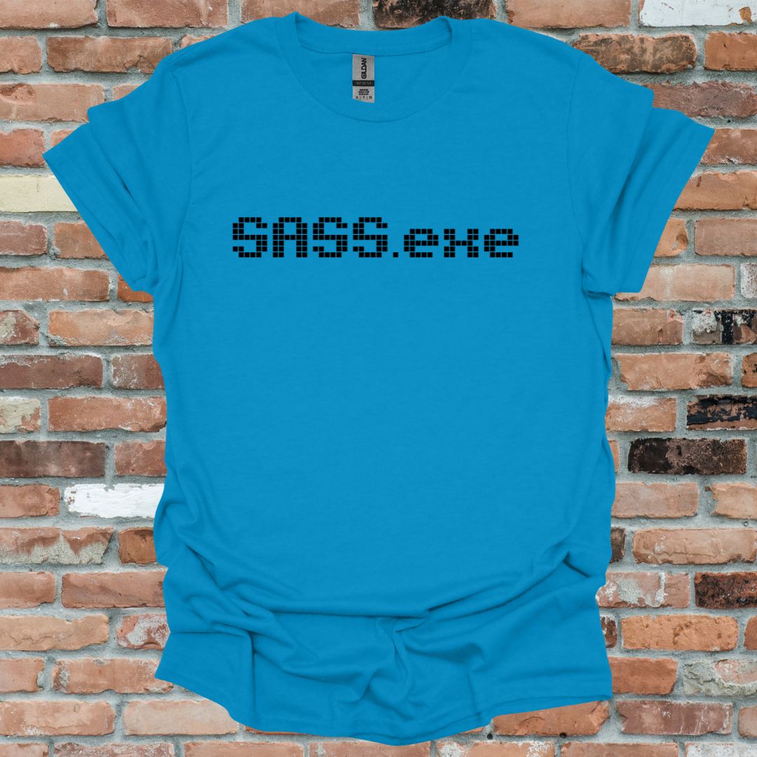 SASS.exe British Fun Graphic T-Shirt